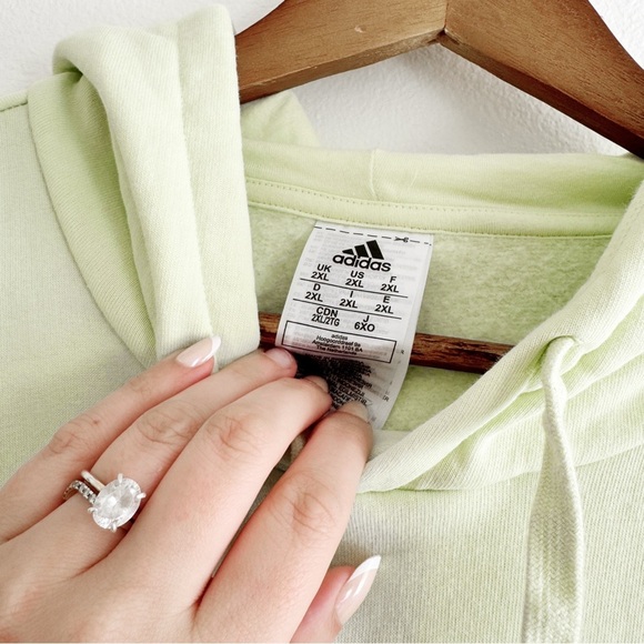 Pastel lime Adidas hoodie XXL - Picture 2 of 5